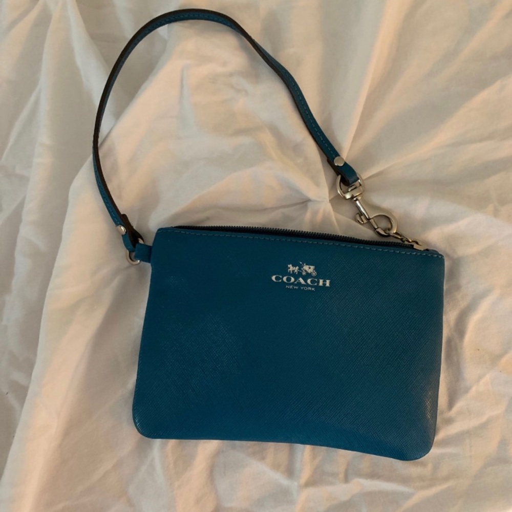 Coach leather Wristlet
